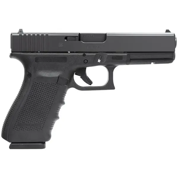 Glock 20C top view showing dual compensator ports cut into slide and barrel
