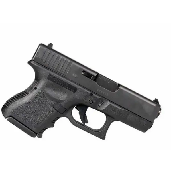 Top view Glock 28 displaying short 88 mm barrel and slide profile