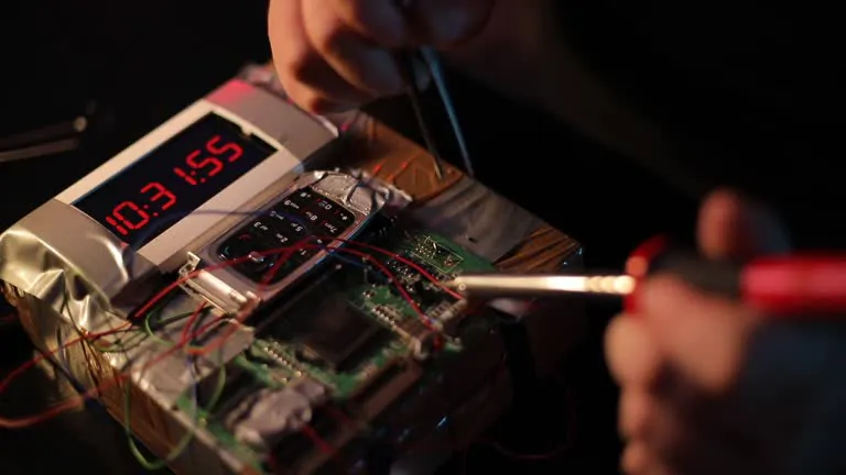 TNT’s relatively low shock sensitivity allows extra flexibility in the assembly of electronic detonators. This visual exemplifies the “moldability and mass-production suitability” advantage described under TNT explosive properties.